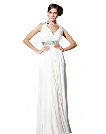 Cod.: 81029 - Vestido Branco Estilo Greco Romano