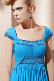 Cod.: 81268 - Vestido Longo Azul Cintura Império