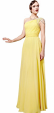 Cod.: 56852 - Vestido Longo Amarelo de Um Ombro Só