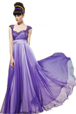 Cod.: 56988 - Vestido de Festa Roxo em Degradê