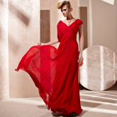 Cod.: 81253 - Vestido de Festa Vermelho Safira