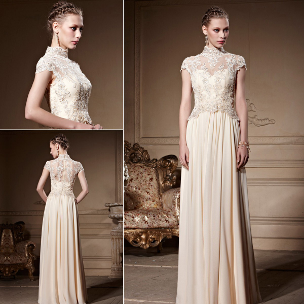 Cod. 30626 - Vestido de Renda  Ivory (Sob Medida)