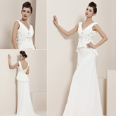 Cod.: 30166 - Vestido Branco Peplum