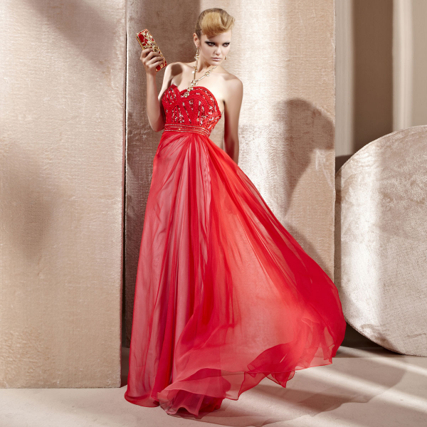 Cod.: 81282 - Vestido Vermelho TQC com Efeito Trançado