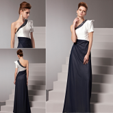 Cod.: 81539 - Luxuoso Vestido de Festa Color Block